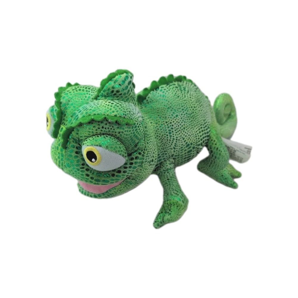 Disney Store Tangled 12" PASCAL Chameleon Rapunzel Stuffed Plush Metallic Flakes